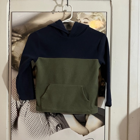 George Other - George Navy and Olive Kids Hooded Colorblock Pullover